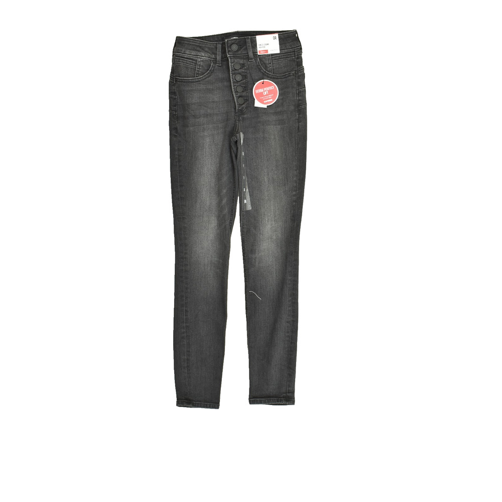 Express Denim Perfect Lift Ankle Legging High Rise Black Jeans Size 0R NEW